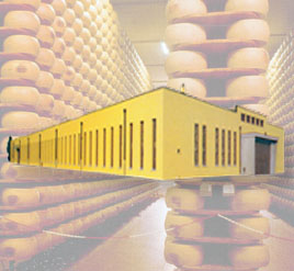 The Warehouses where the PARMIGIANO REGGIANO and GRANA PADANO are made